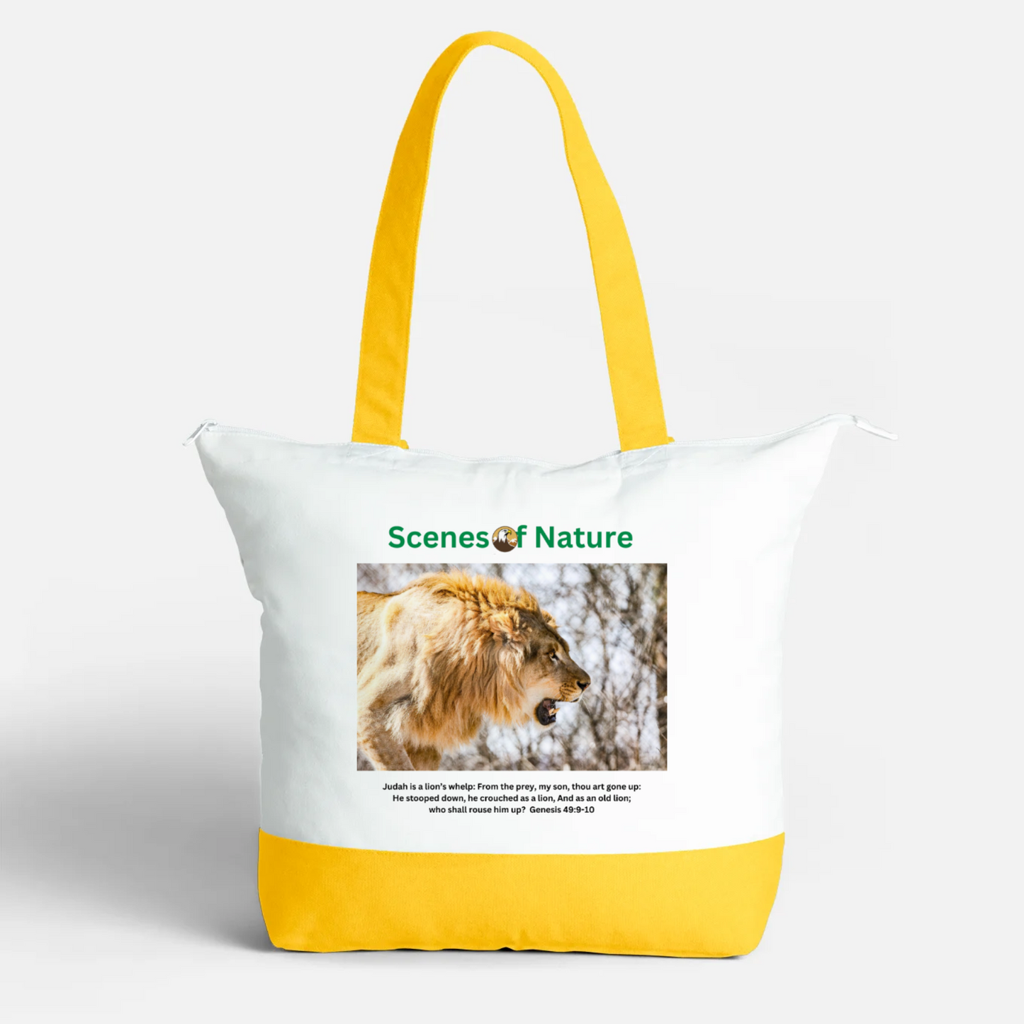 Tote Bag, Zippered Scenes of Nature (Canada)